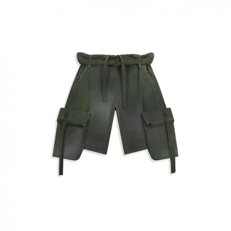 Dame Utility Cargo Shorts med justerbar talje Stilla