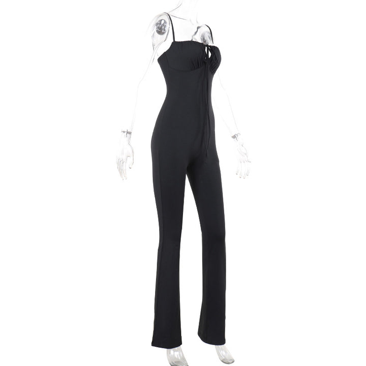 Dame Figurtilpasset Jumpsuit med raffineret snøring Skovae