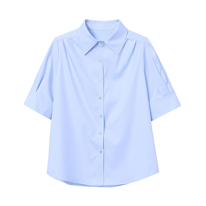 Damer Elegant Bluse med Puffærmer Stilla