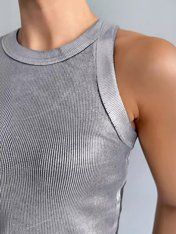 Dame Sporty Top med Zipper Stilla