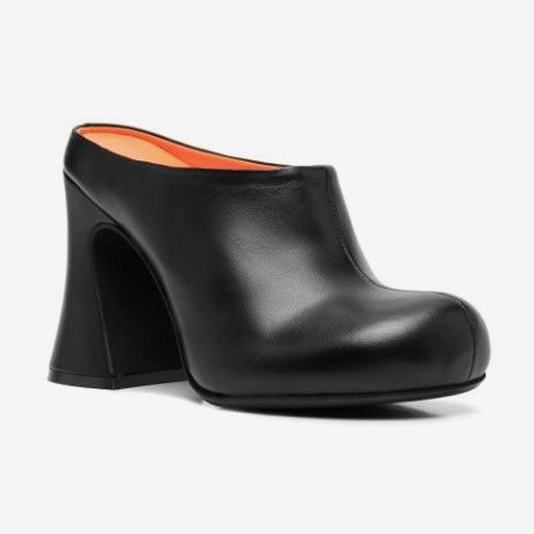 Femme Moderne High-Heel Mules med Skulpturelt Design Stilla
