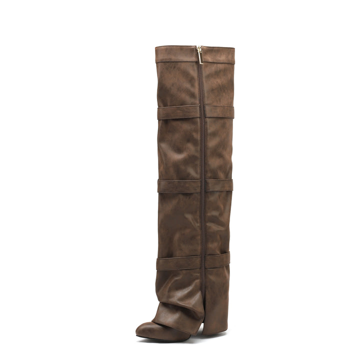 Femme Over-the-Knee spænder stiletto støvler Stilla