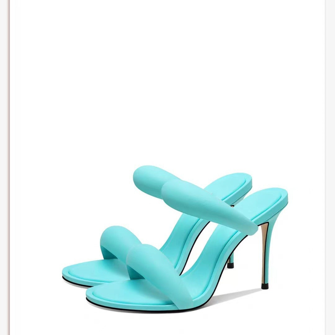 Femme Stilfulde Høje Hæle Slide Sandaler Stilla