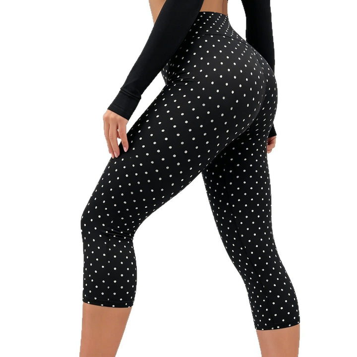 Dame Sporty 3/4 Leggings med Y-formede sømme og Anti-Cellulite-effekt Skovae