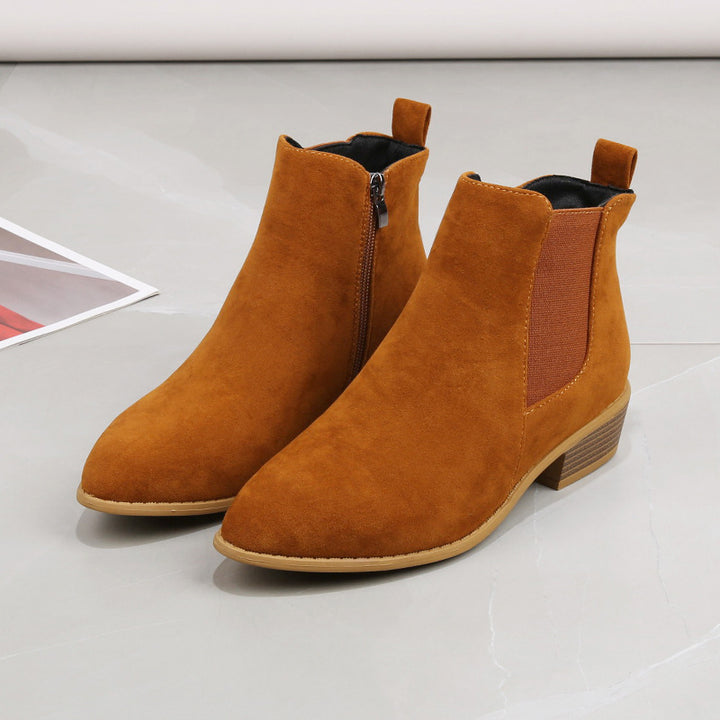 Dame Chelsea-støvler i elegant suede-design Stilla