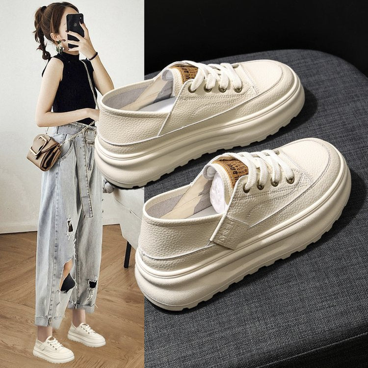 Dame Sneakers i moderne design med høj sål og åndbart overmateriale Stilla