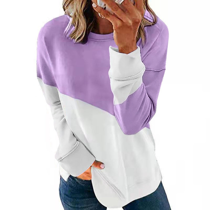 Damer Sweatshirt med moderne farveblok-design Stilla