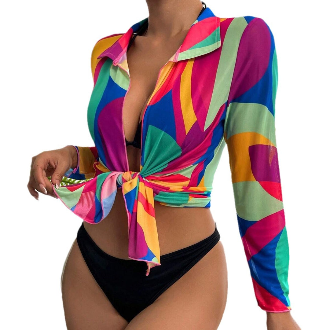 Dame Longsleeve Skjorte Bluse Stilla