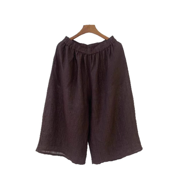 Femme Afslappet Pasform Linned Culottes Stilla
