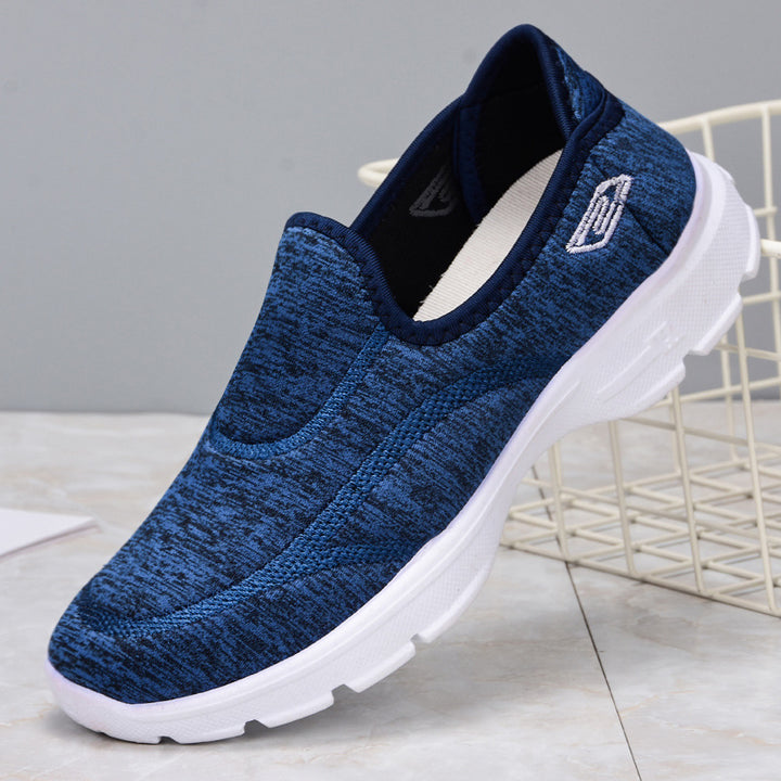 Dame Bekvemme Slip-On Sneakers med åndbart strikoverflade og fleksibel sål Stilla
