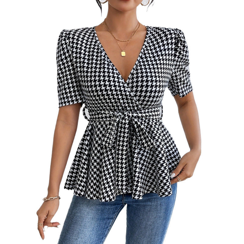 Femme Vindt-Peplum-Top Stilla