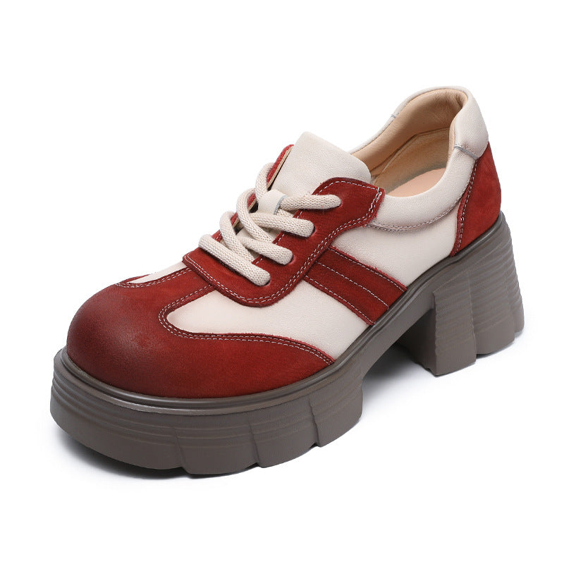 Kvinder Chunky Platform Snørebånd Sneakers Stilla