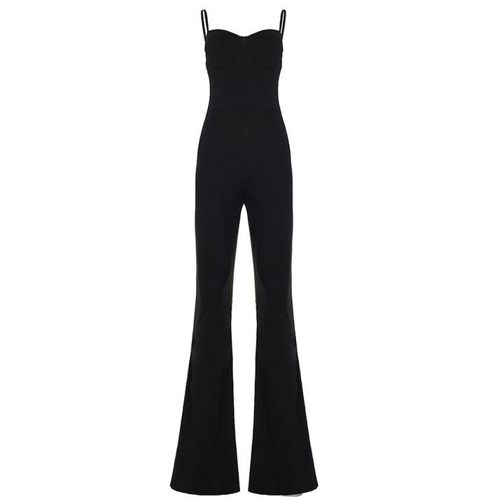 Dame elegant jumpsuit med raffineret snit og bred ben Skovae