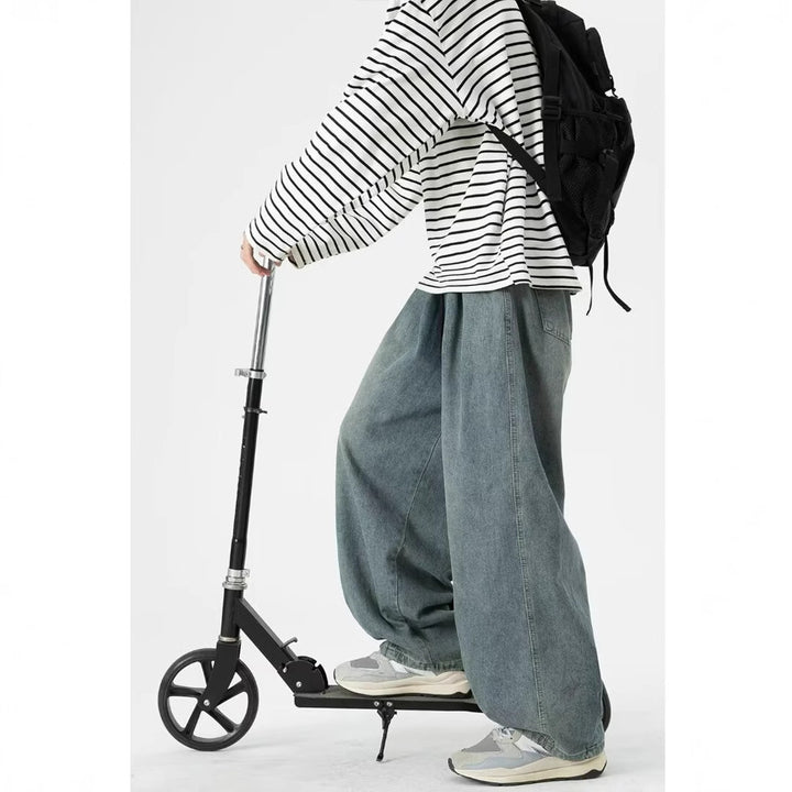 Dame Løst skårne Baggy-Jeans i urbant stil med høj bærekomfort Stilla