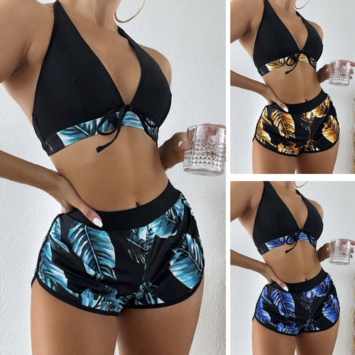 Dame Bikini-top med aftagelige stropper og moderigtige shorts Skovae
