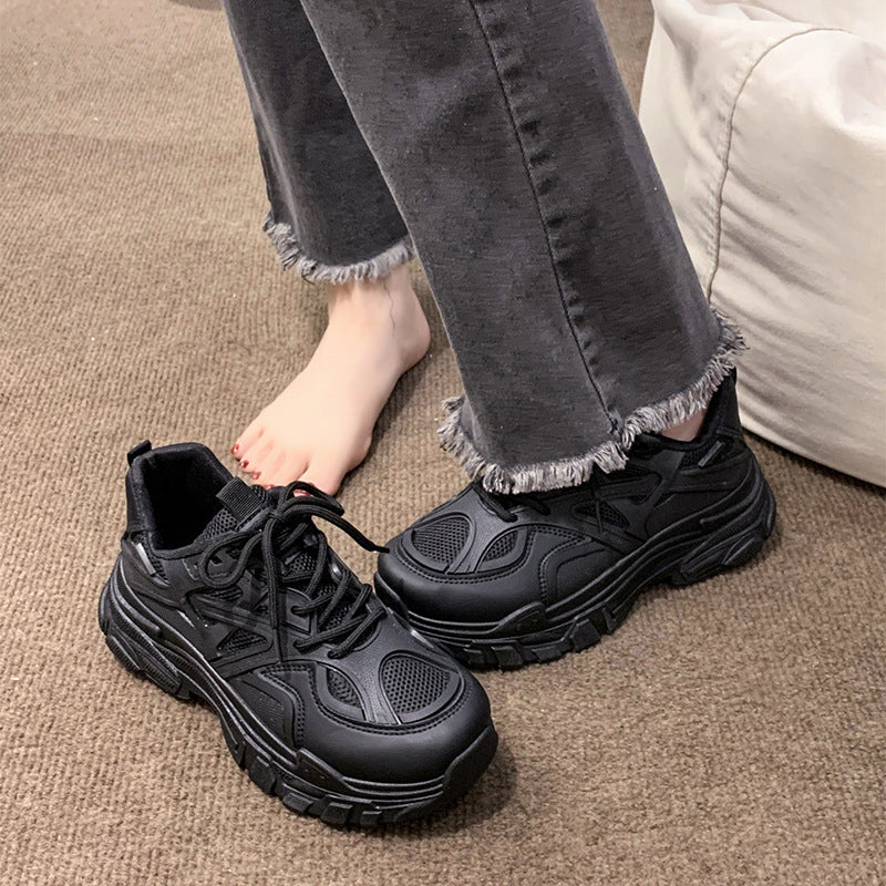 Dame sporty Chunky Sneakers med åndbare mesh-indsatser og skridsikker sål Stilla