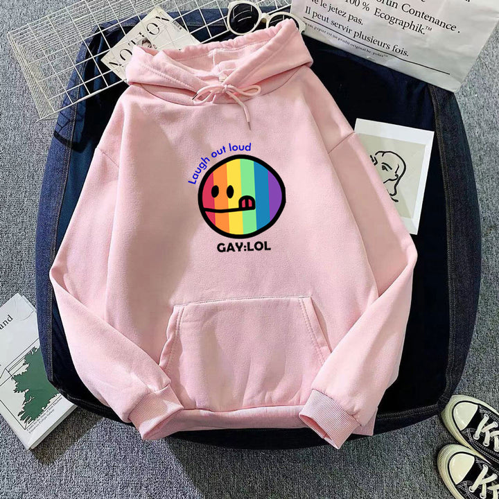 Kvinder hoodie med farverig grafisk print Skovae