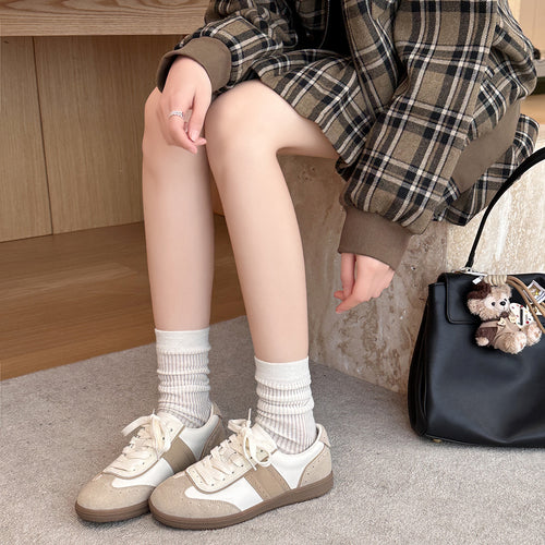 Femme Retro-inspirerede afslappede sneakers med ruskindaccentuer Stilla