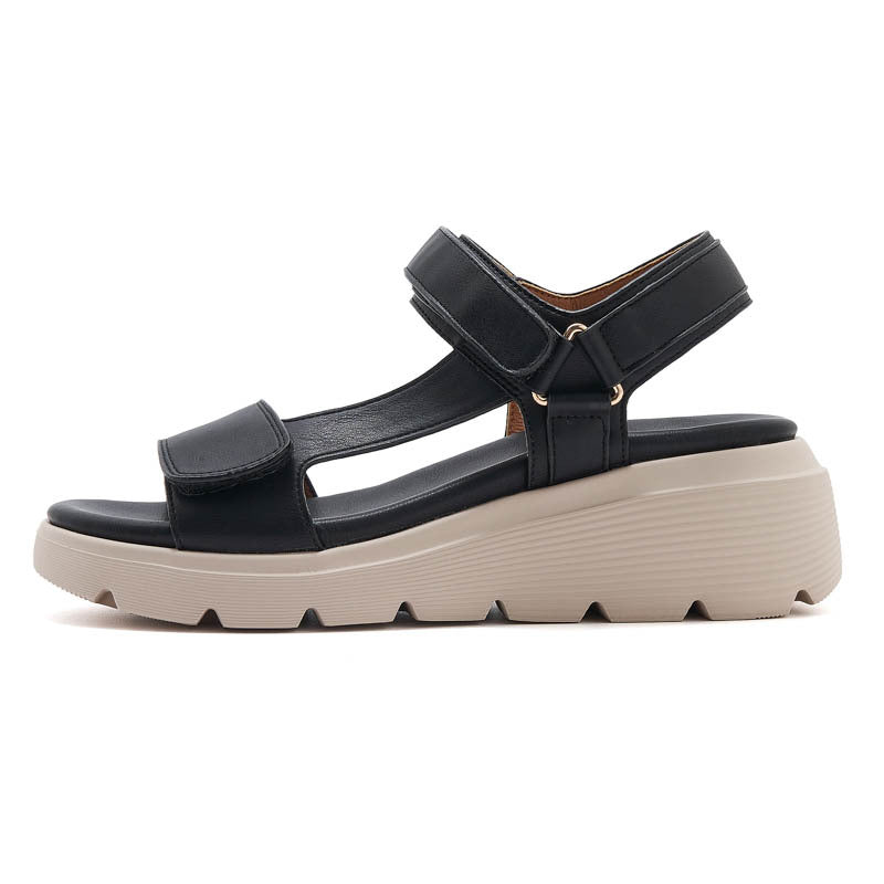 Dame Plateau-sandaler med justerbare remme og stødabsorberende sål Stilla