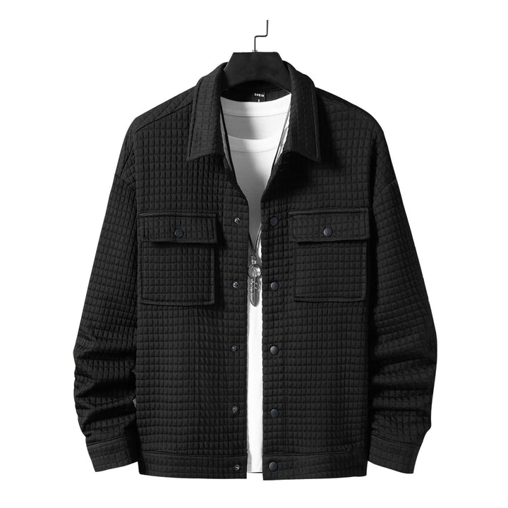 Herrer afslappet Overshirt-jakke med struktureret design og praktiske brystlommer Stilla
