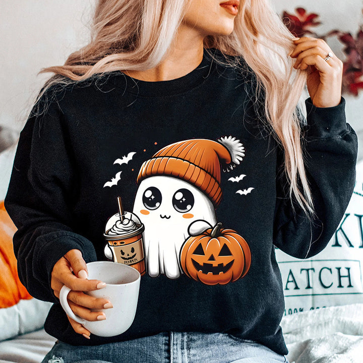 Kvindesweatshirt med legende Halloween grafisk design Stilla