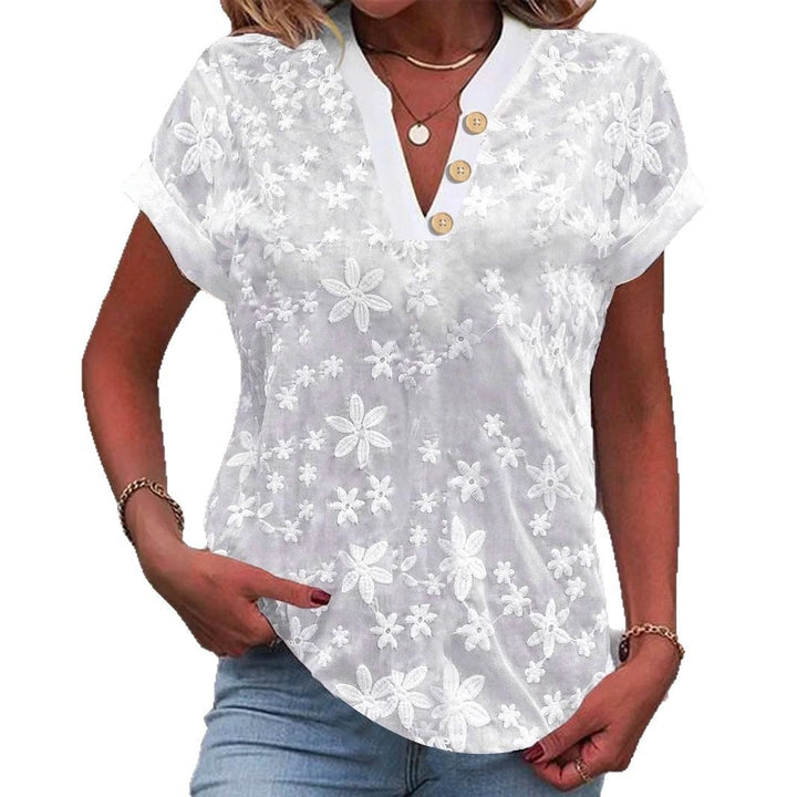 Damebluse med blomsterprint fra Stilla