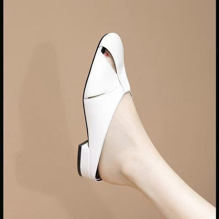 Dame elegante mules med moderigtigt udskæring og behagelig sål Stilla