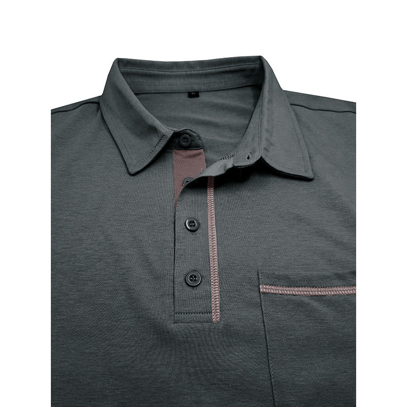 Herren kortærmet polo t-shirt med moderne snit og praktisk brystlomme Stilla