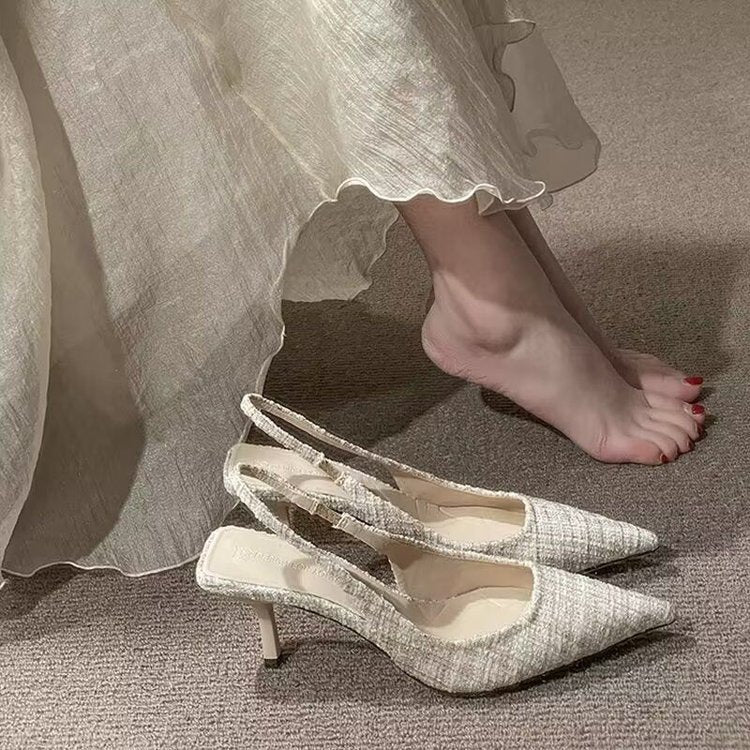 Dame Slingback-pumper med elegant spids design og komfortabel hæl Stilla