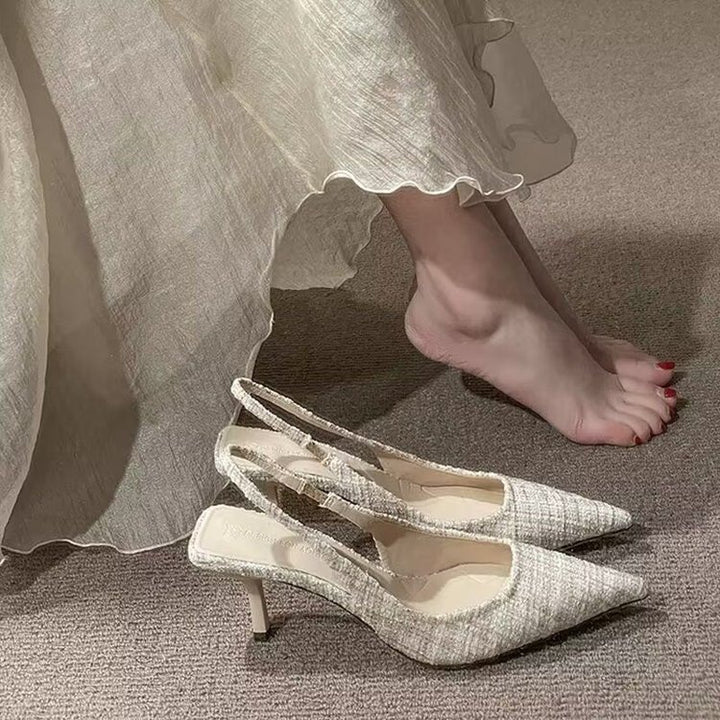 Dame Slingback-pumper med elegant spids design og komfortabel hæl Stilla