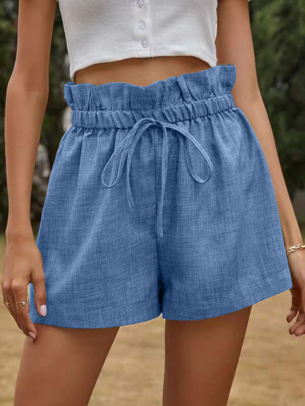 Dame afslappet shorts med elastisk talje Stilla