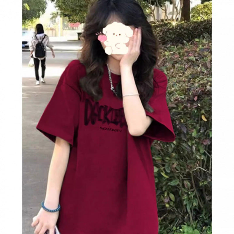 Dame Casual Oversize Grafik T-Shirt Stilla