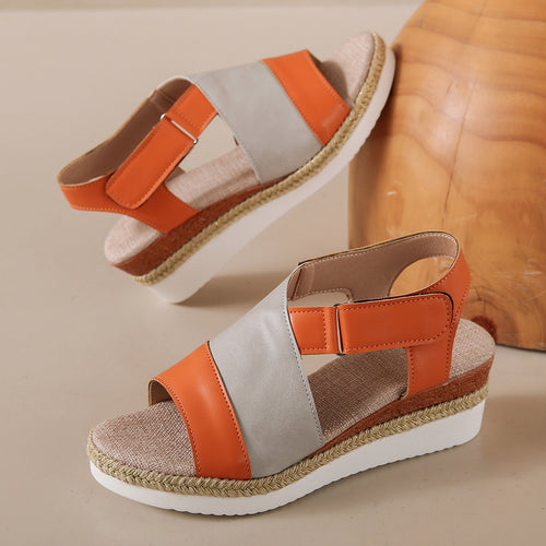 Dame Wedge-sandaler med justerbar rem og skridsikker sål Stilla
