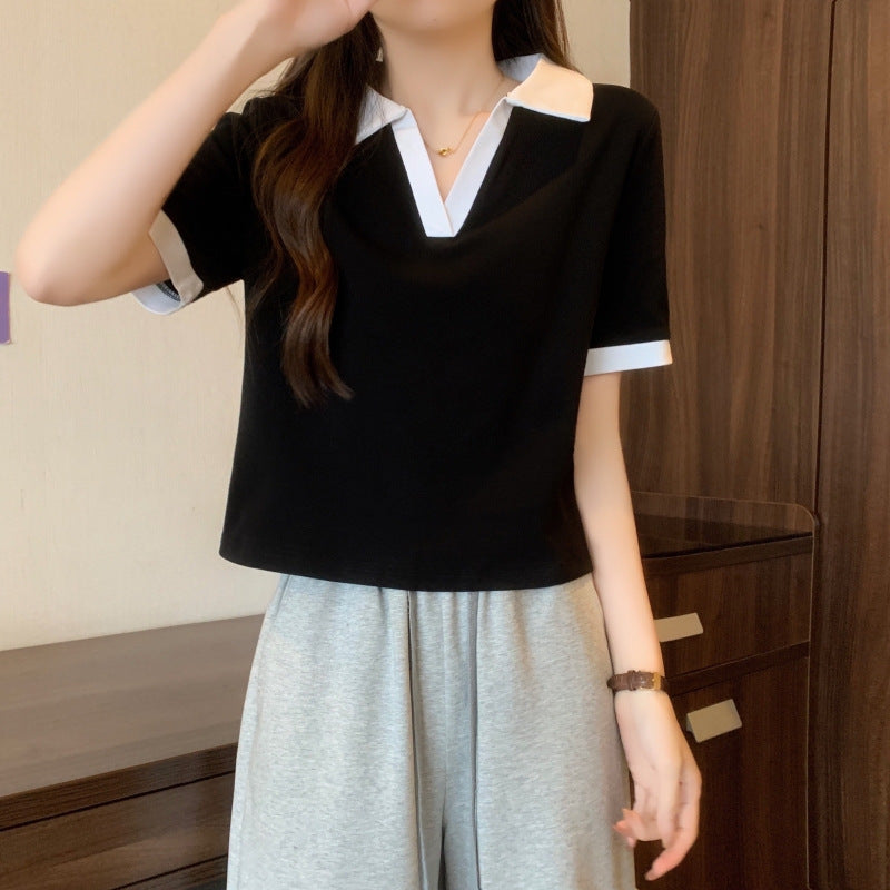 Femme Polo-stil kortærmet top Stilla