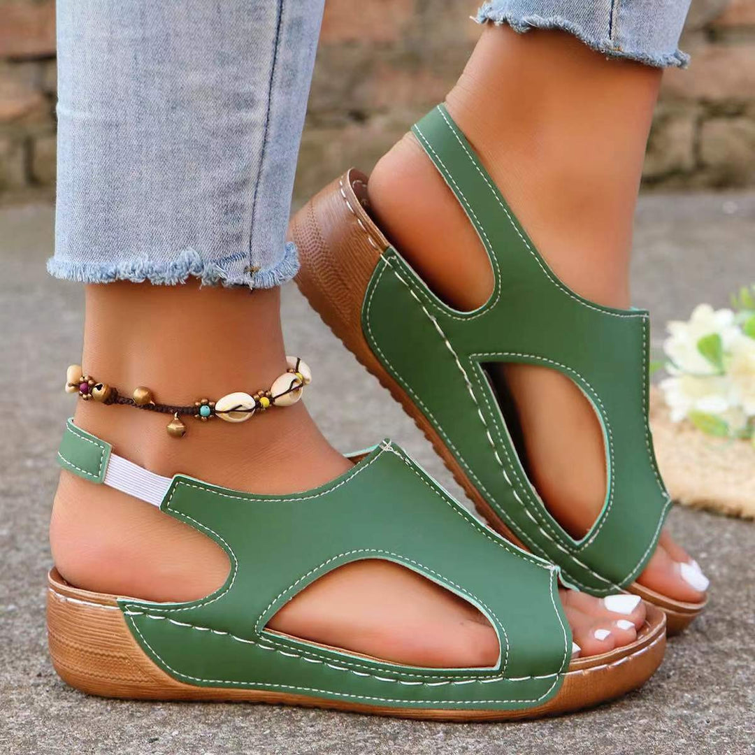 Dame Komfortable Clogs med åben tåområde og ergonomisk sål Stilla