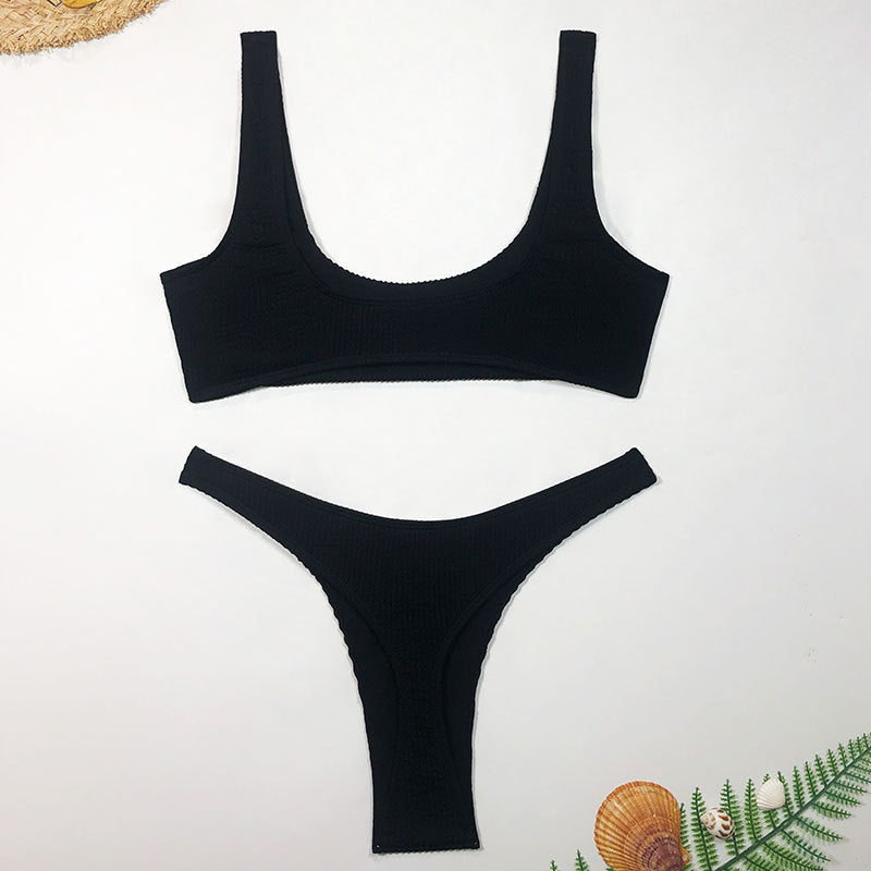 Damer Højt skåret Bikini-sæt Skovae