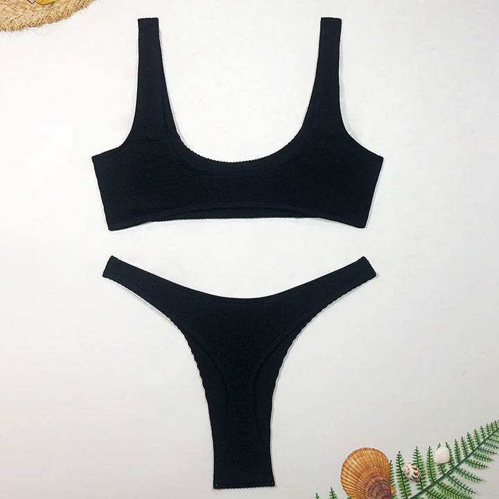 Damer Højt skåret Bikini-sæt Skovae