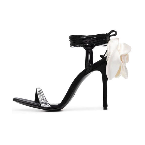 Femme Højhælede Blomstret Accent Sandaler Stilla
