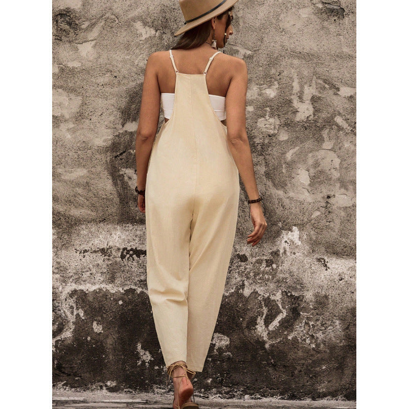 Dame Relaxed Fit Justerbare Stropper Overall Stilla