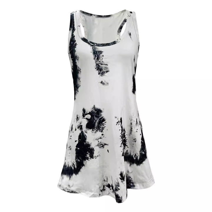 Dame Stilfuld Tie-Dye Tankkjole Stilla