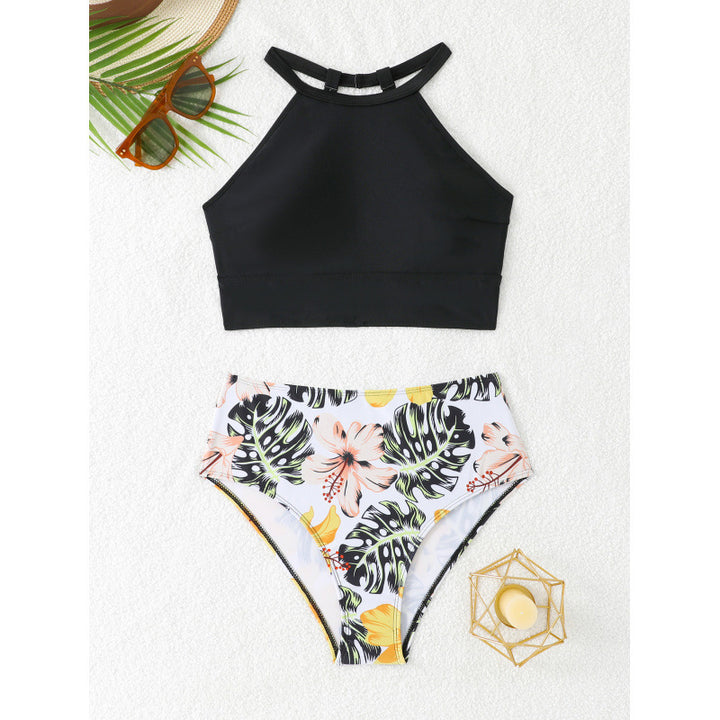 Dame Sport-Bikini med højt skåret bund og moderne Racerback Stilla