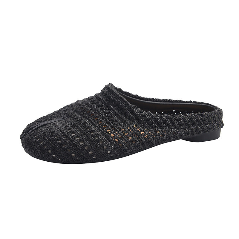 Dame Strukturgewebe Slide Mules Stilla