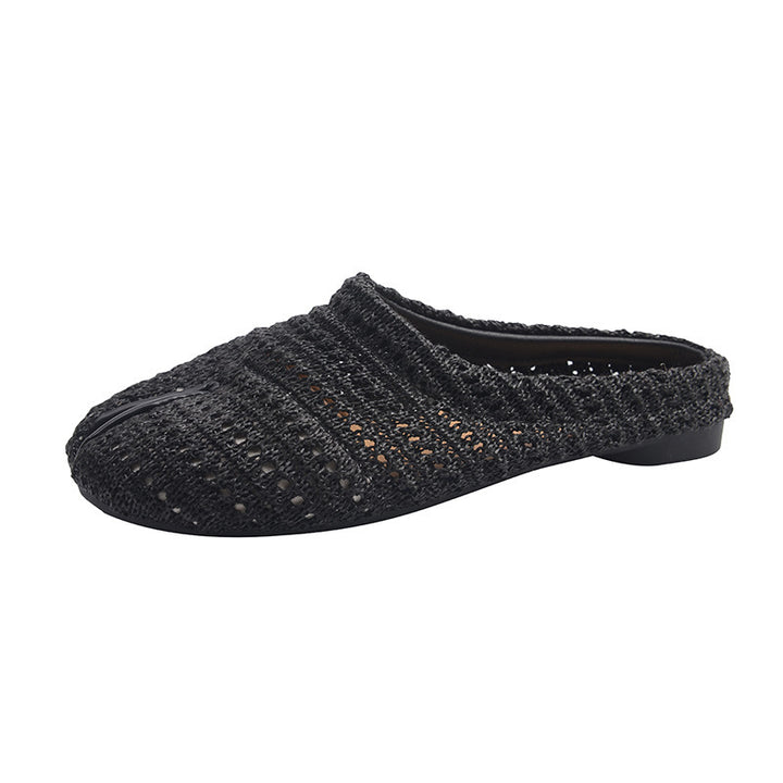 Dame Strukturgewebe Slide Mules Stilla