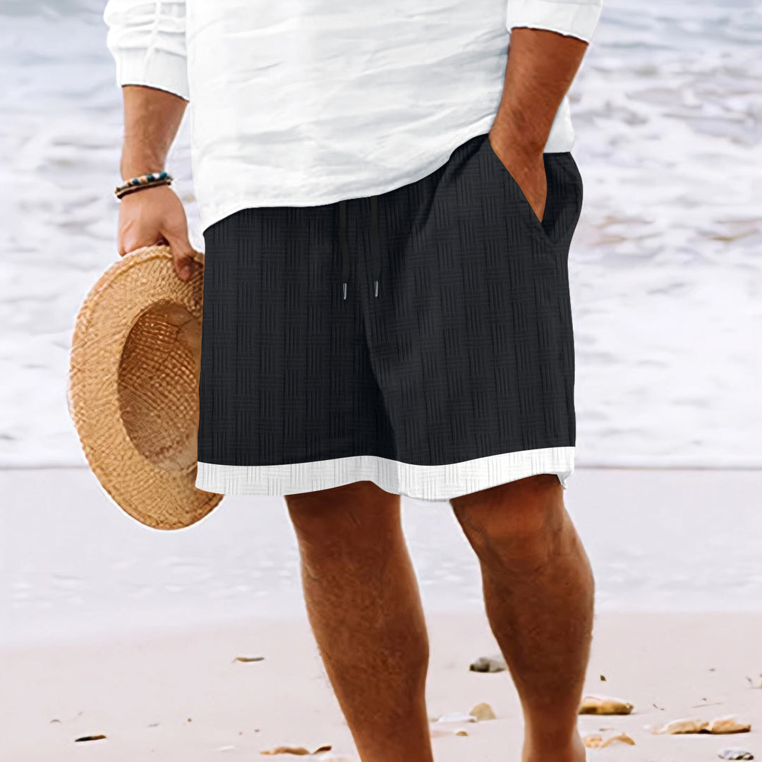 Herre strukturerede strandshorts Stilla