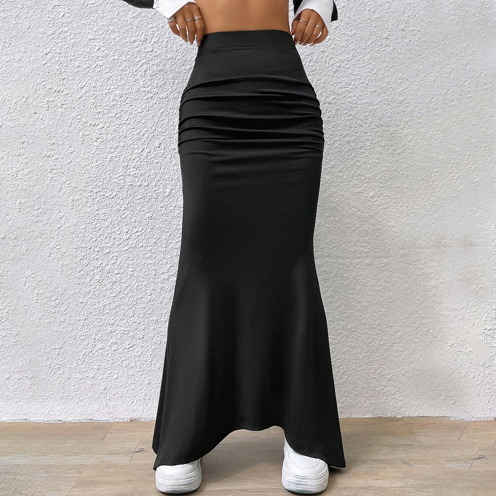 Damer maxi nederdel med sofistikerede ruffle detaljer og elegant snit Stilla