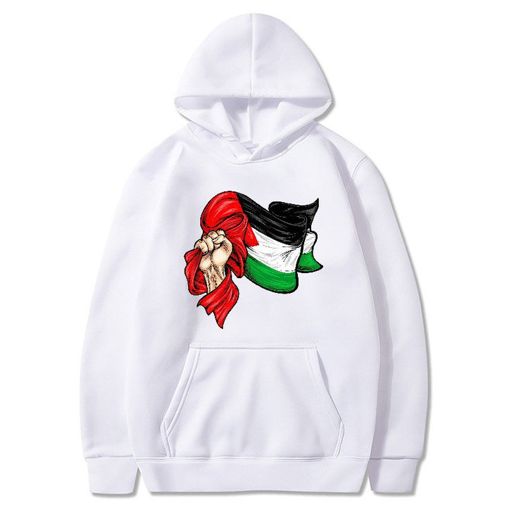 Kvinders hoodie med unikt grafisk design Skovae