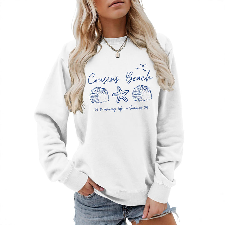 Kvinders sweatshirt med maritimt motiv og komfortabel pasform Stilla