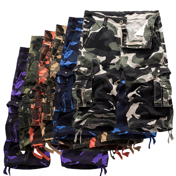 Herre Cargo Shorts med Utility-lommer Stilla
