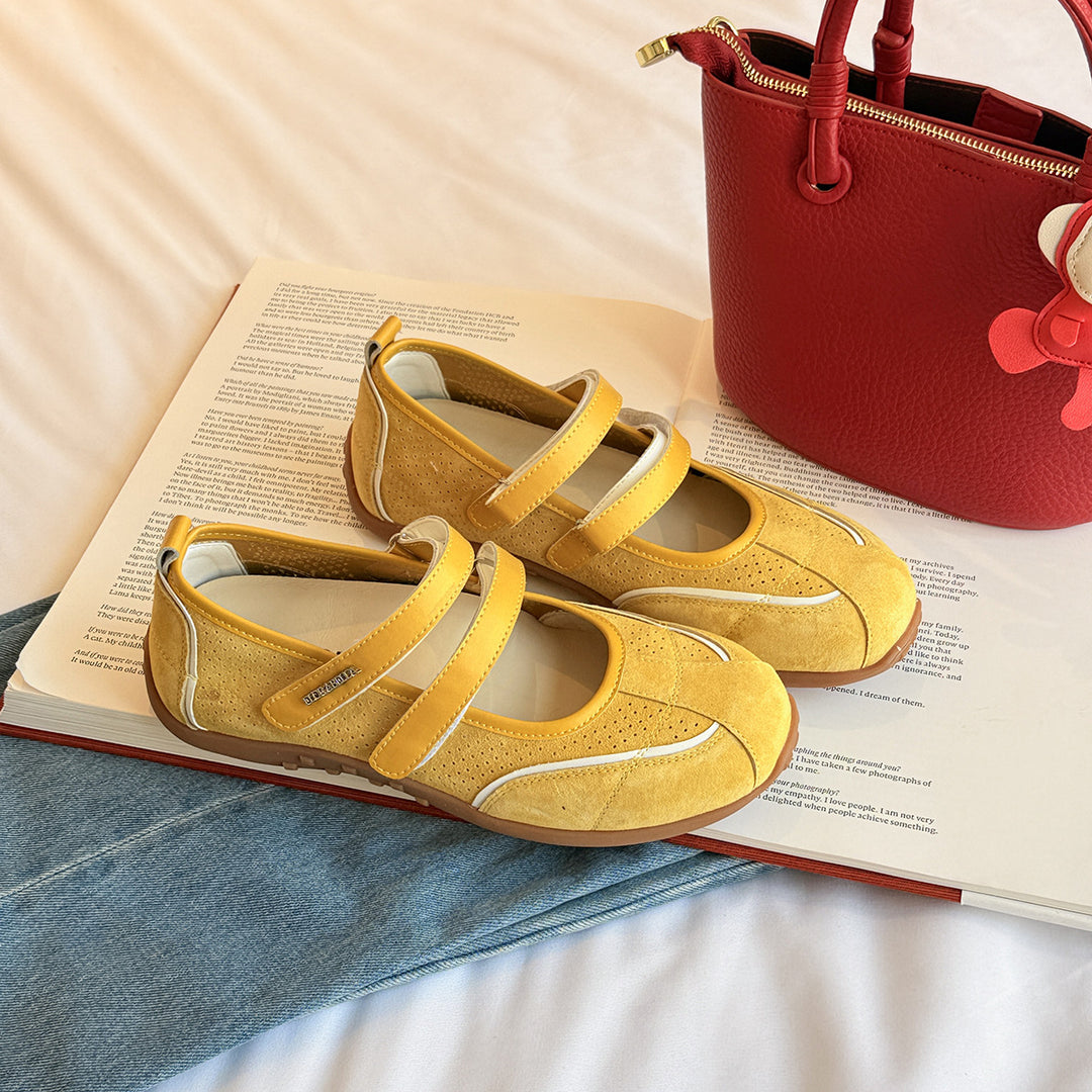 Dame Slip-On Komfort Ballerinas med stilfuldt remdesign Stilla