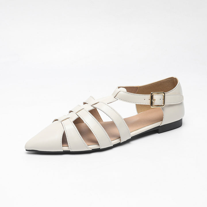 Dame elegante Ballerinas med justerbar rem Stilla
